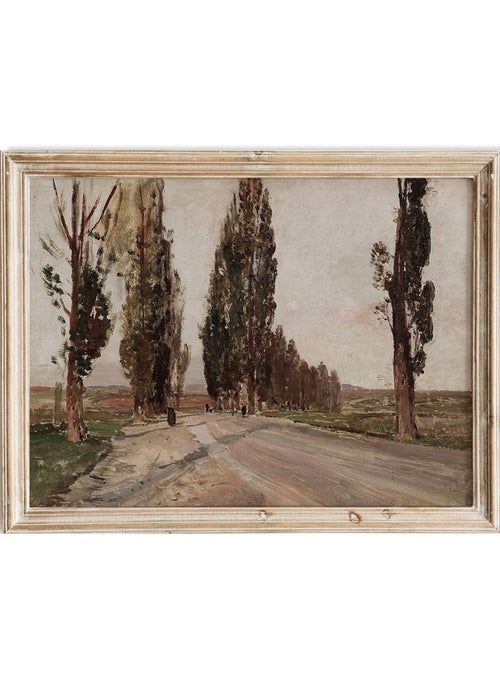 "Boulevard of Poplars near Plankenberg" Art Print_Sugar & Canvas_Emil Jakob Schindler