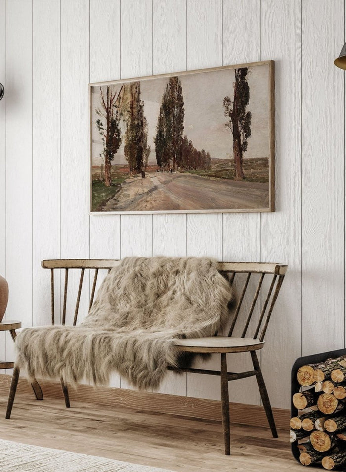 "Boulevard of Poplars near Plankenberg" Art Print_Sugar & Canvas_Emil Jakob Schindler