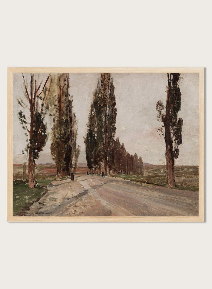 "Boulevard of Poplars near Plankenberg" Art Print_Sugar & Canvas_Emil Jakob Schindler