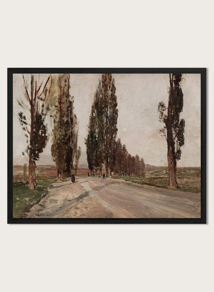 "Boulevard of Poplars near Plankenberg" Art Print_Sugar & Canvas_Emil Jakob Schindler