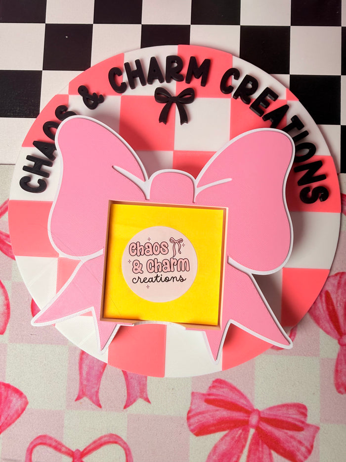 Bow Post it Holder