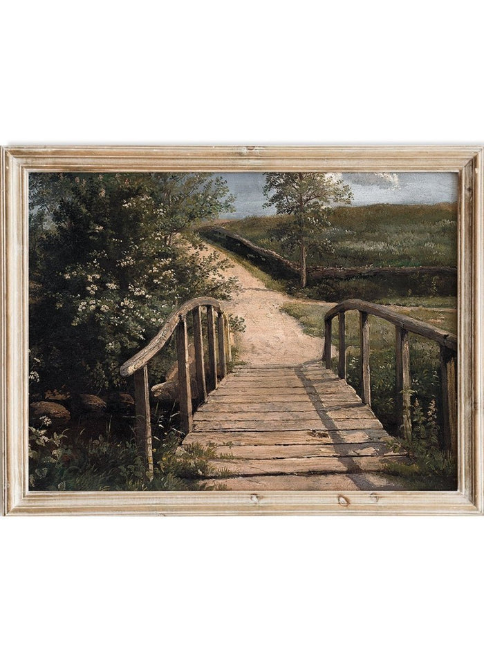 "Bridge over A Stream" Art Print_Sugar & Canvas_Dankvart Dreyer