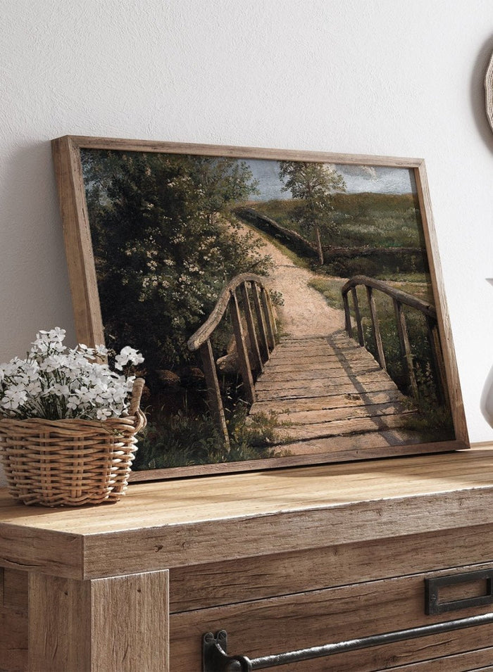 "Bridge over A Stream" Art Print_Sugar & Canvas_Dankvart Dreyer