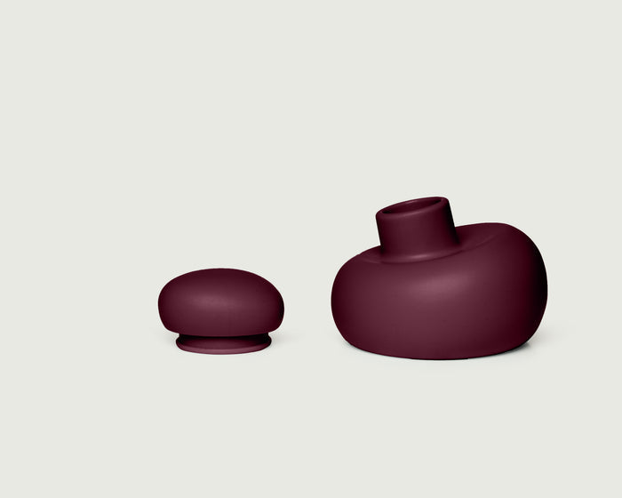 Beet::Bubble Cap set  purple  front diagonal