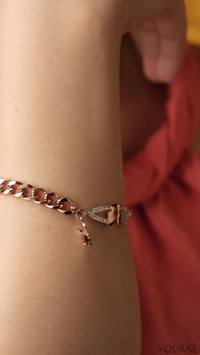 Butterfly Anti Tarnish Stainless Steel Bracelet - Single