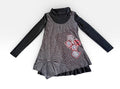 C' Fait Pour Vous Preowned great condition Size M black/gray Tunic