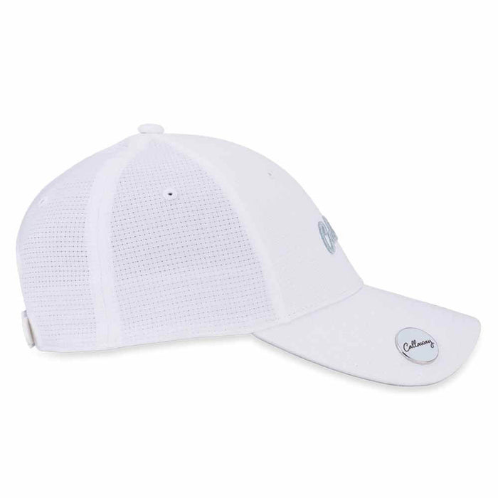 Callaway Stitch Magnet Adjustable Golf Cap White/Black - 26 Women