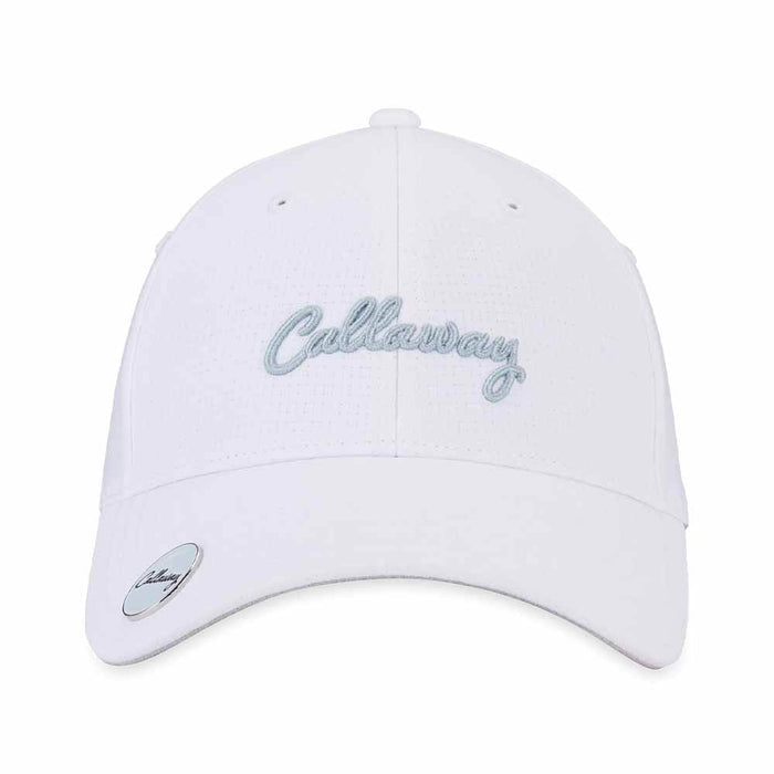 Callaway Stitch Magnet Adjustable Golf Cap White/Black - 26 Women