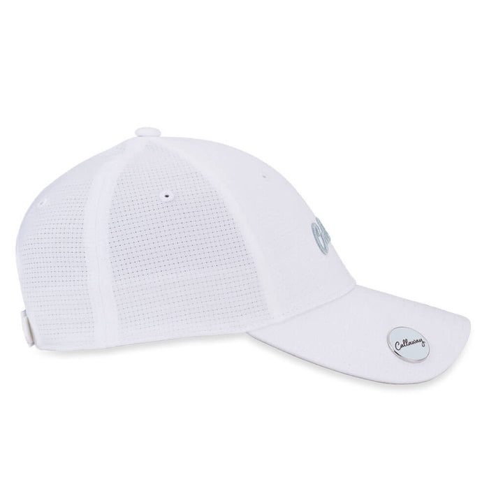 Callaway Stitch Magnet Adjustable Golf Cap White/Surf Spray - 26 Women