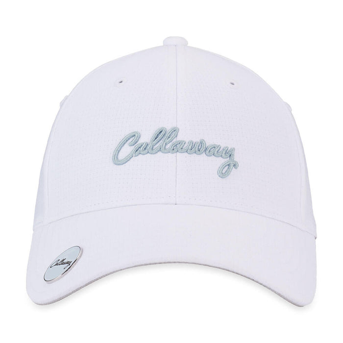Callaway Stitch Magnet Adjustable Golf Cap White/Surf Spray - 26 Women