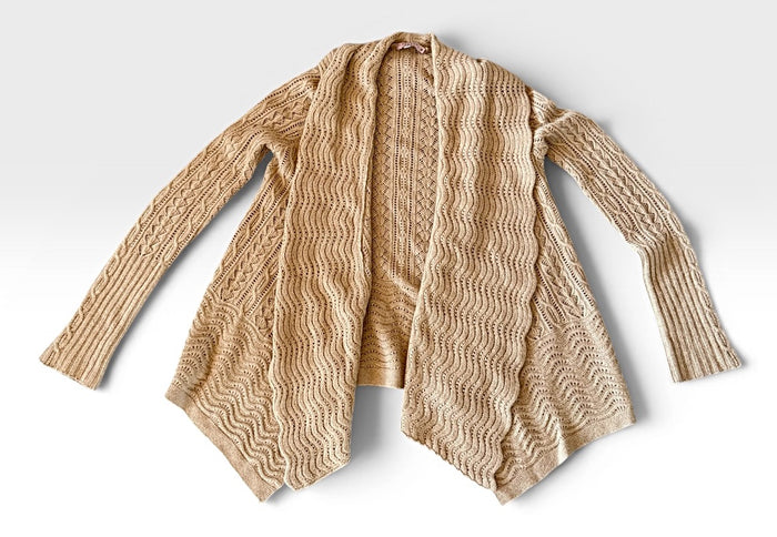 CALYPSO Preowned great condition Size M Tan Cardigan