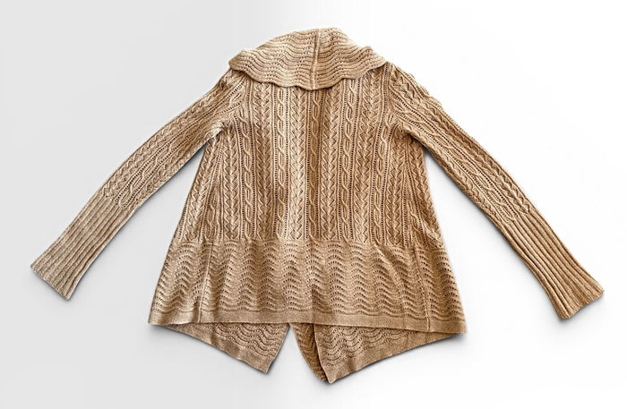 CALYPSO Preowned great condition Size M Tan Cardigan