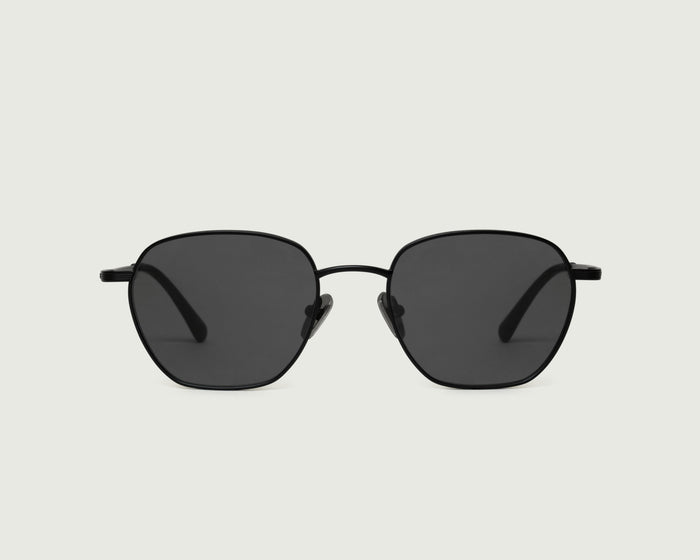 Charcoal::Cameron Sunglasses square Black metal front