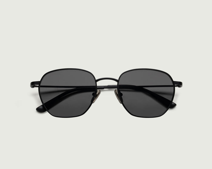 Charcoal::Cameron Sunglasses square Black metal top