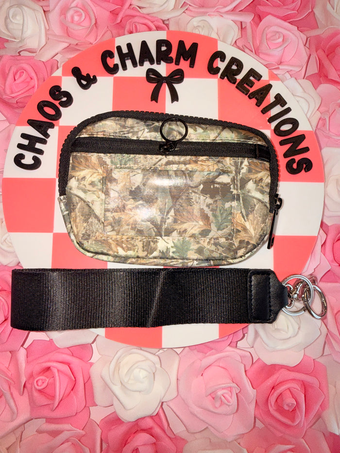 Camo Print Wristlet
