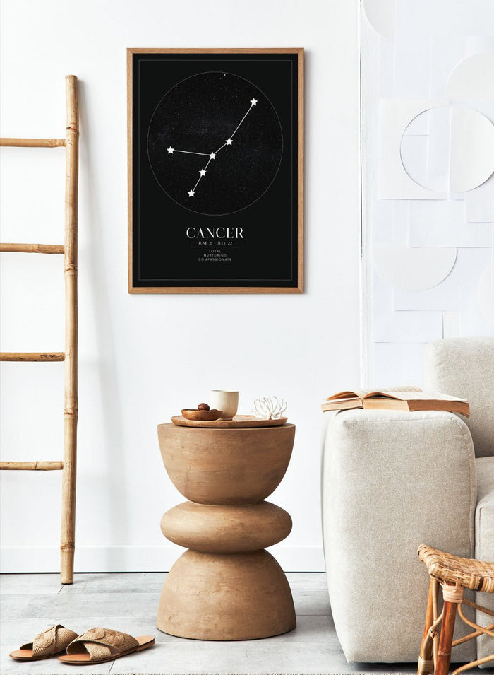 Cancer Zodiac Art Print (Light/Dark)_Sugar & Canvas