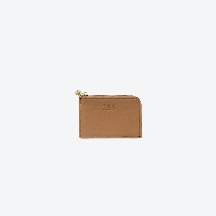 Card Case Tan, front view