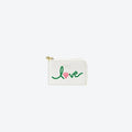 Card Case White Beach Love, front view