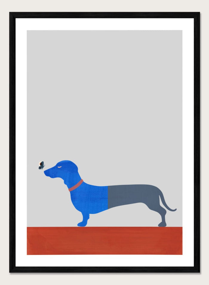 A4/8x12 inches (Framing Available) / Black Wood Frame