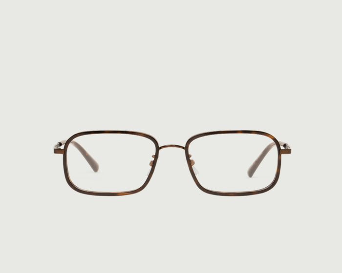 Bronze Tort::Cato Eyeglasses square Tort metal front