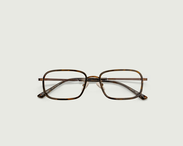 Bronze Tort::Cato Eyeglasses square Tort metal top