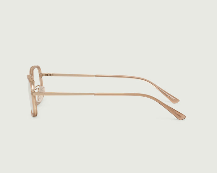 Soybean::Cato Eyeglasses square Brown metal side