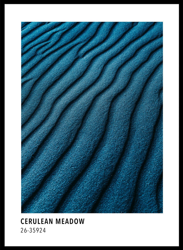 Cerulean Meadow Color Card Art Print_Sugar & Canvas