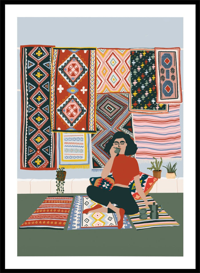 Ceyda Alasar - Bohemian Coffee Morning Art Print_Sugar & Canvas_Ceyda Alasar