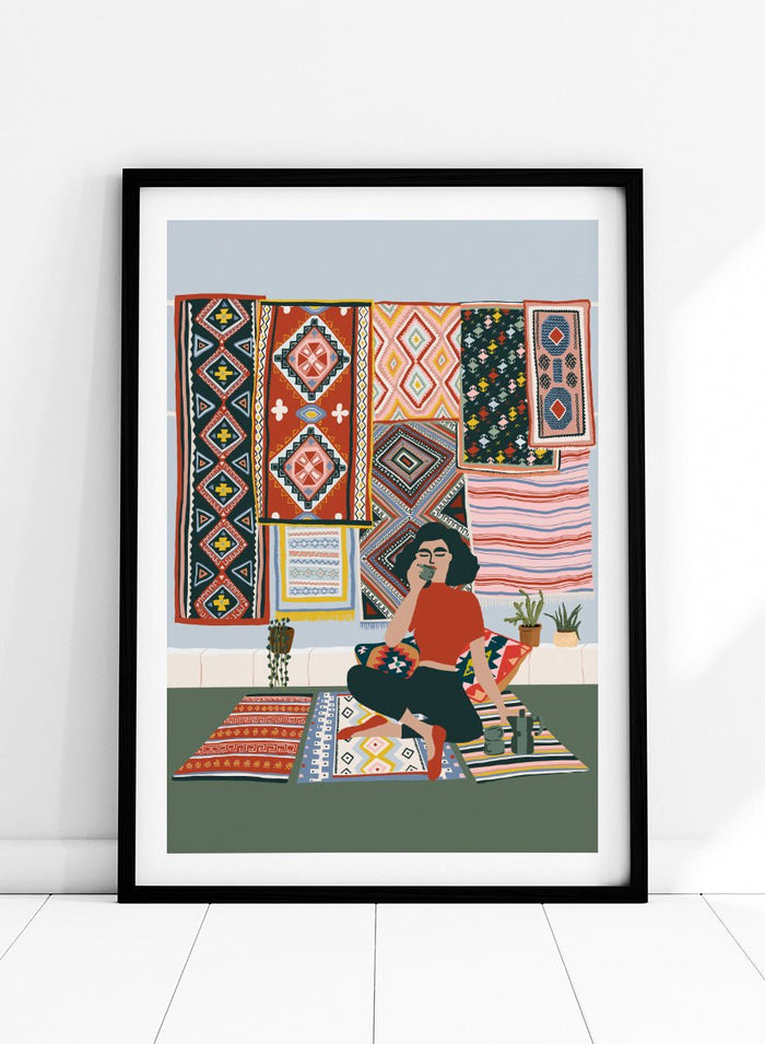 Ceyda Alasar - Bohemian Coffee Morning Art Print_Sugar & Canvas_Ceyda Alasar