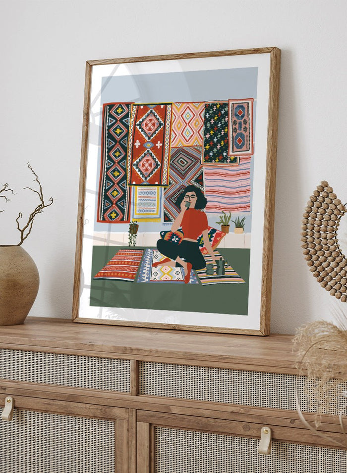 Ceyda Alasar - Bohemian Coffee Morning Art Print_Sugar & Canvas_Ceyda Alasar