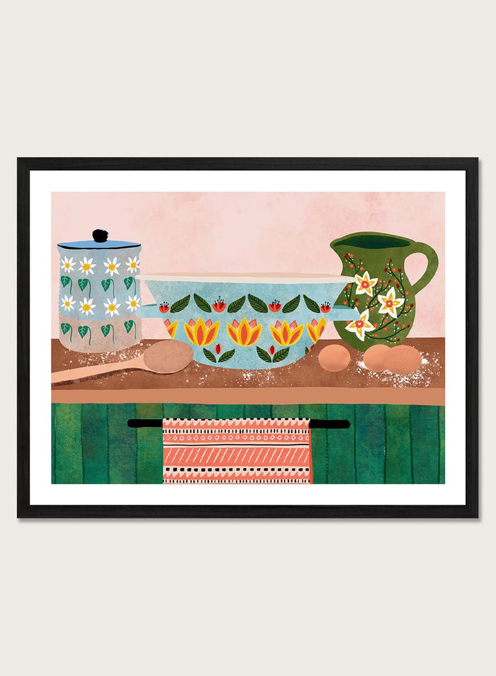 Ceyda Alasar - Charming Folk Kitchen Art Print_Sugar & Canvas_Ceyda Alasar