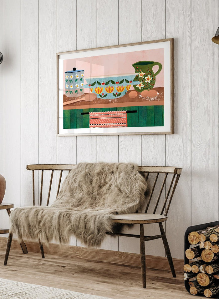 Ceyda Alasar - Charming Folk Kitchen Art Print_Sugar & Canvas_Ceyda Alasar