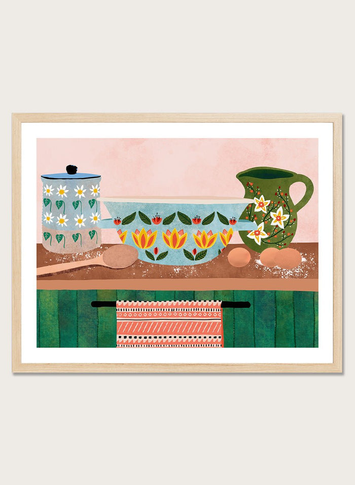 Ceyda Alasar - Charming Folk Kitchen Art Print_Sugar & Canvas_Ceyda Alasar