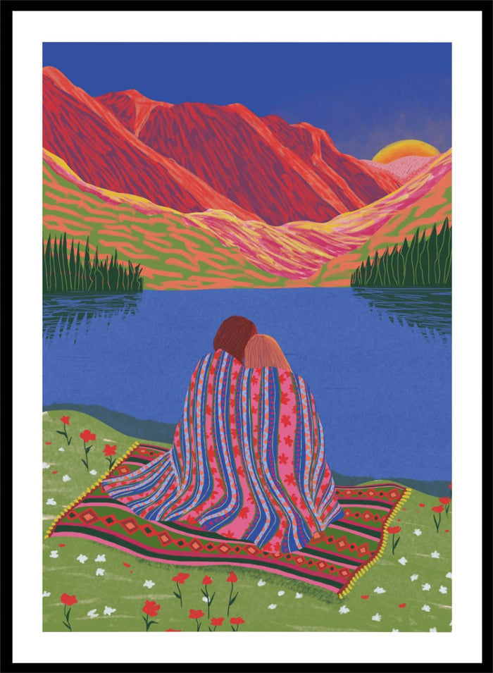 Ceyda Alasar - Cozy Lake Sunset Art Print_Sugar & Canvas_Ceyda Alasar