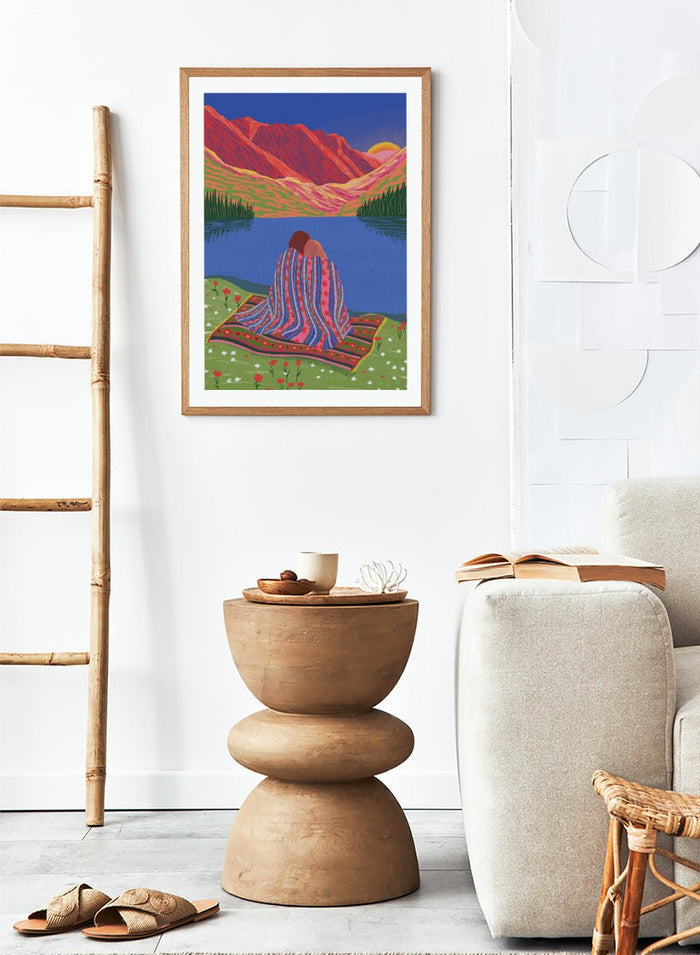 Ceyda Alasar - Cozy Lake Sunset Art Print_Sugar & Canvas_Ceyda Alasar