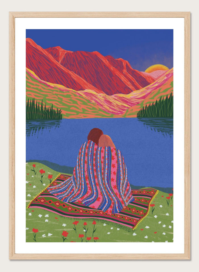Ceyda Alasar - Cozy Lake Sunset Art Print_Sugar & Canvas_Ceyda Alasar