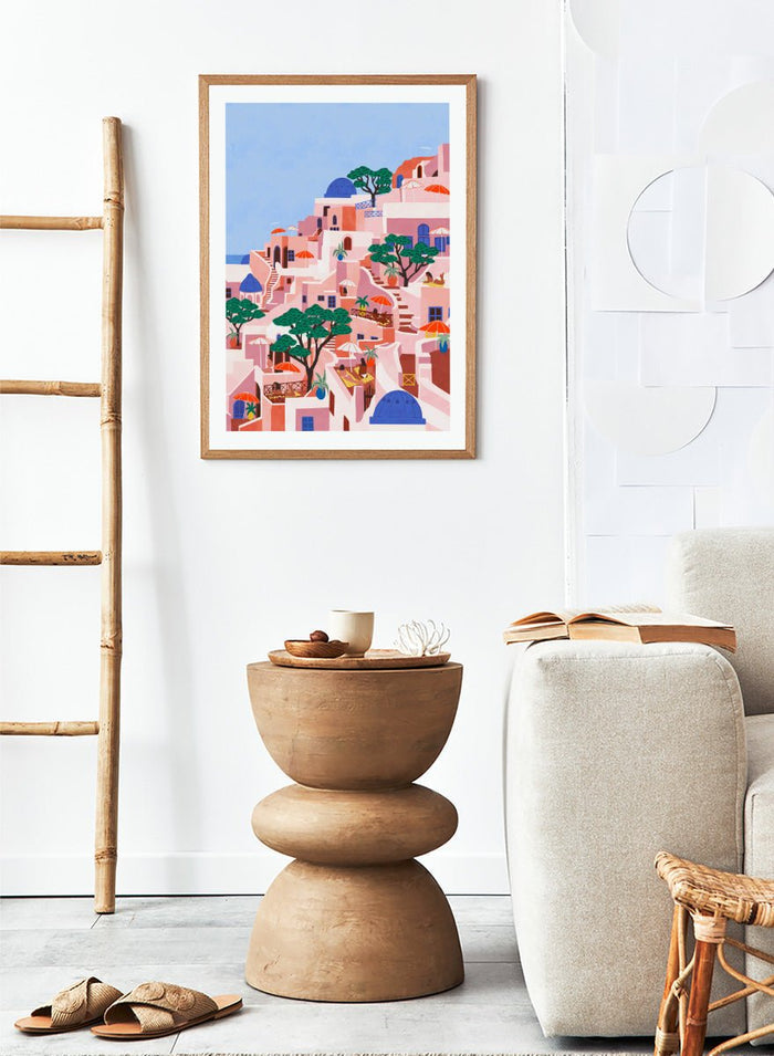 Ceyda Alasar - Santorini Summer Dream Art Print_Sugar & Canvas_Ceyda Alasar