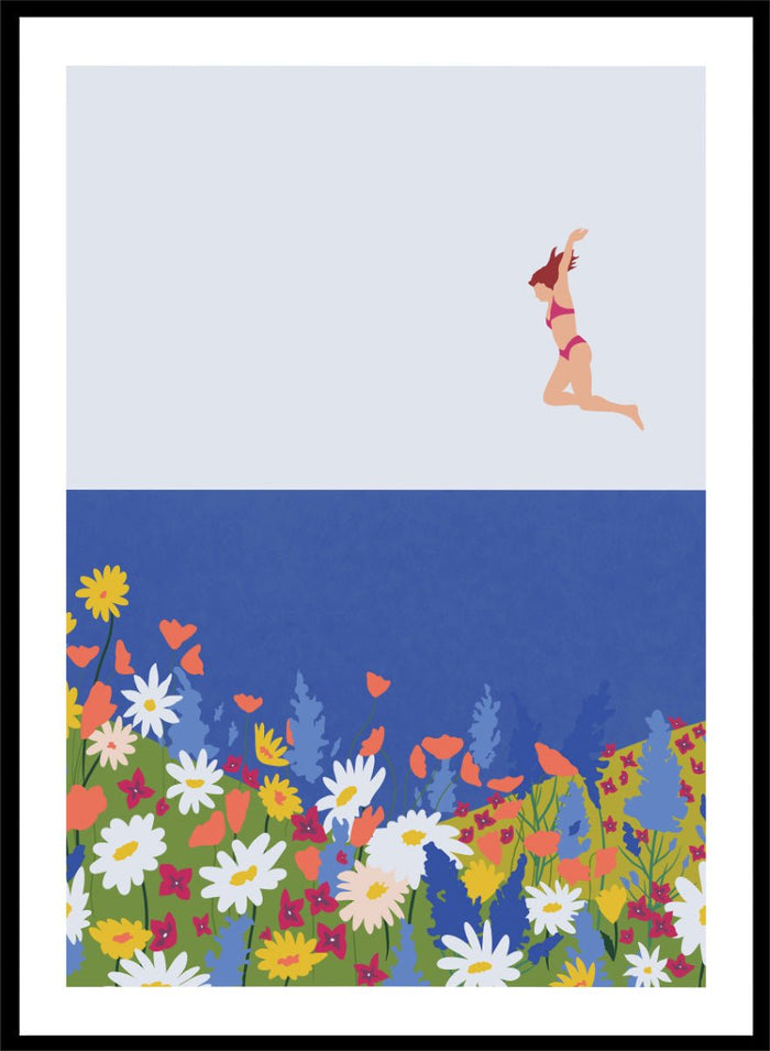 Ceyda Alasar - Wildflower Summer Jump Art Print_Sugar & Canvas_Ceyda Alasar