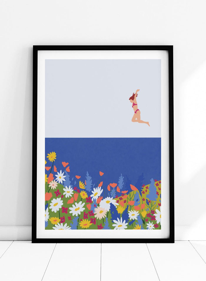 Ceyda Alasar - Wildflower Summer Jump Art Print_Sugar & Canvas_Ceyda Alasar