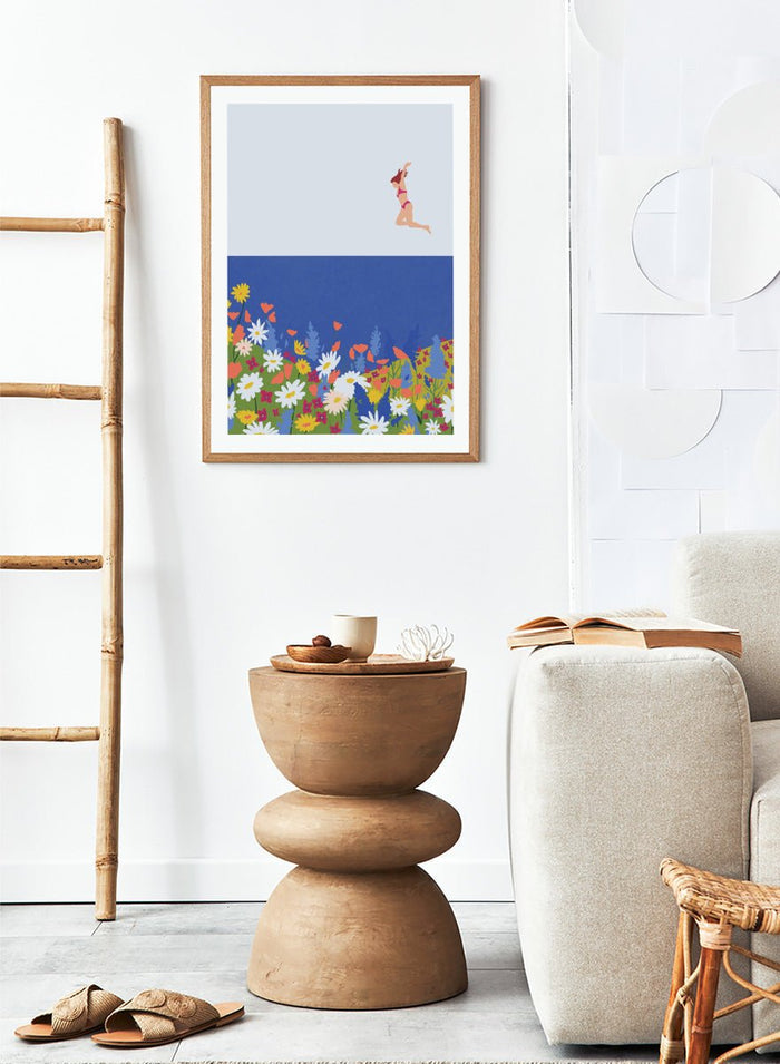 Ceyda Alasar - Wildflower Summer Jump Art Print_Sugar & Canvas_Ceyda Alasar