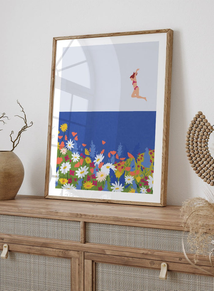 Ceyda Alasar - Wildflower Summer Jump Art Print_Sugar & Canvas_Ceyda Alasar