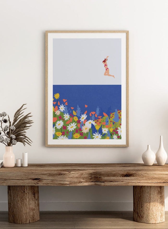 Ceyda Alasar - Wildflower Summer Jump Art Print_Sugar & Canvas_Ceyda Alasar