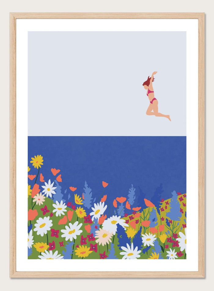Ceyda Alasar - Wildflower Summer Jump Art Print_Sugar & Canvas_Ceyda Alasar