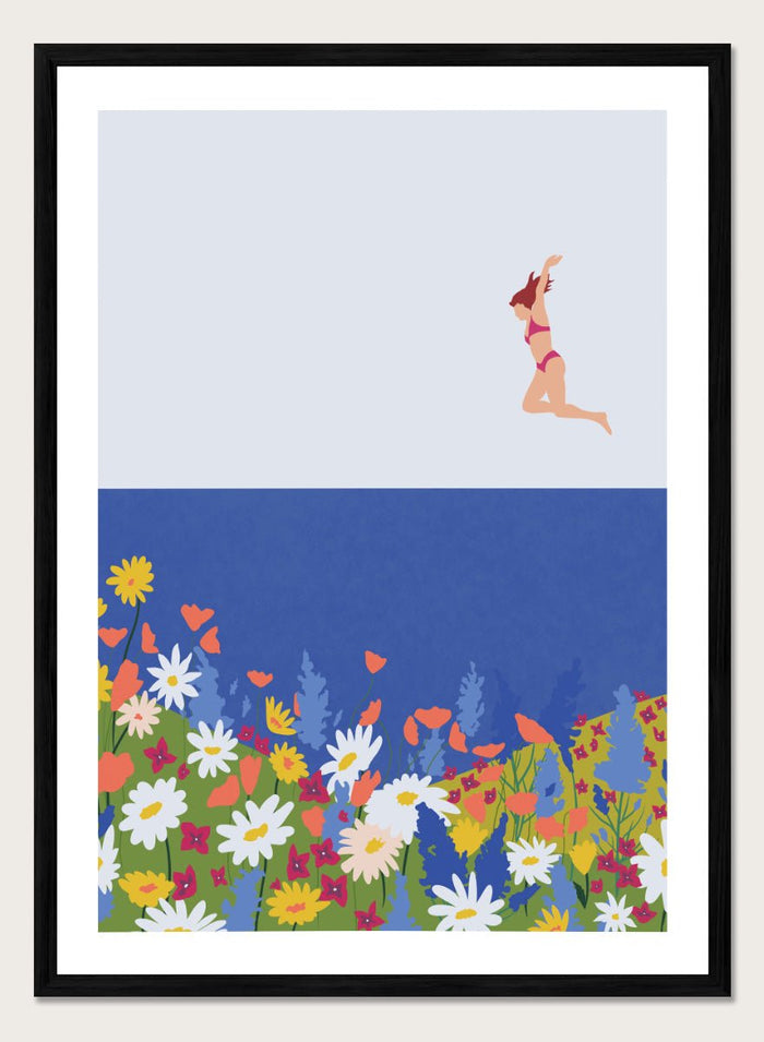 Ceyda Alasar - Wildflower Summer Jump Art Print_Sugar & Canvas_Ceyda Alasar