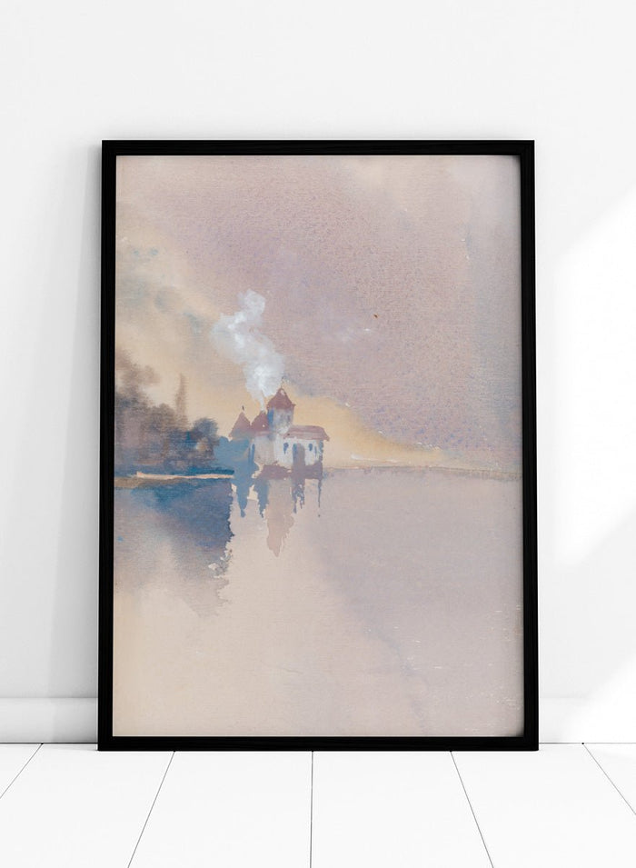 "Château de Chillon" Art Print_Sugar & Canvas_Hercules Brabazon Brabazon
