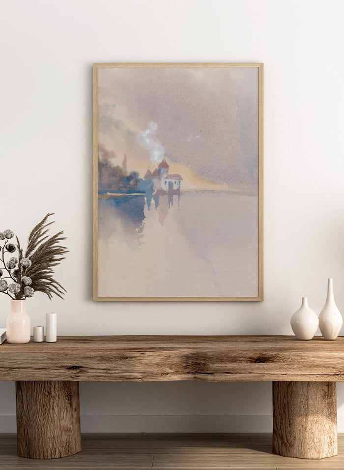 "Château de Chillon" Art Print_Sugar & Canvas_Hercules Brabazon Brabazon