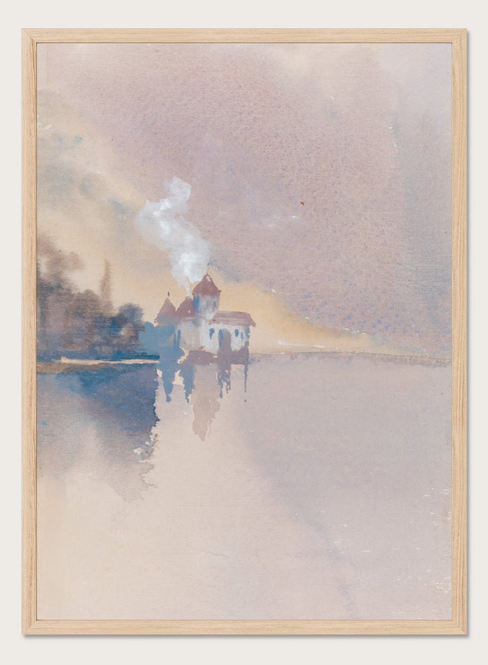 "Château de Chillon" Art Print_Sugar & Canvas_Hercules Brabazon Brabazon