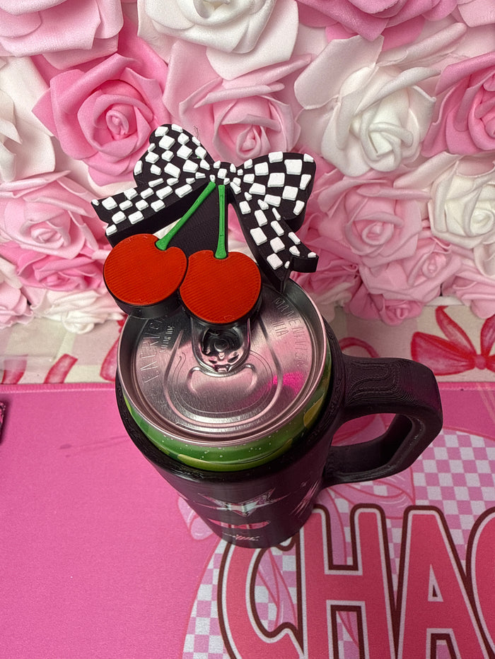 Checkered Cherries Can Tab Opener