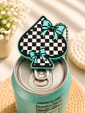 Checkered spade bow  can tab opener
