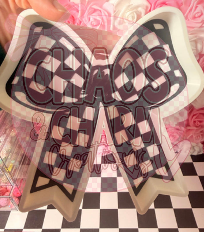 Checkered Trinket/bead tray * exclusive